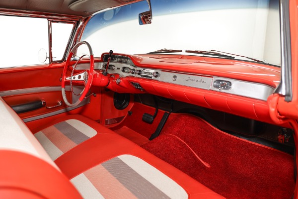 For Sale Used 1958 Chevrolet Impala Rio Red, Tri-Tone Int, 348 Tri-Power | American Dream Machines Des Moines IA 50309