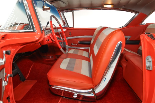 For Sale Used 1958 Chevrolet Impala Rio Red, Tri-Tone Int, 348 Tri-Power | American Dream Machines Des Moines IA 50309