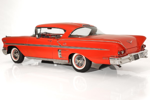 For Sale Used 1958 Chevrolet Impala Rio Red, Tri-Tone Int, 348 Tri-Power | American Dream Machines Des Moines IA 50309