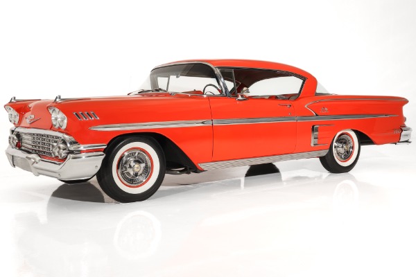 For Sale Used 1958 Chevrolet Impala Rio Red, Tri-Tone Int, 348 Tri-Power | American Dream Machines Des Moines IA 50309