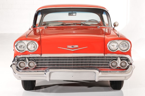 For Sale Used 1958 Chevrolet Impala Rio Red, Tri-Tone Int, 348 Tri-Power | American Dream Machines Des Moines IA 50309