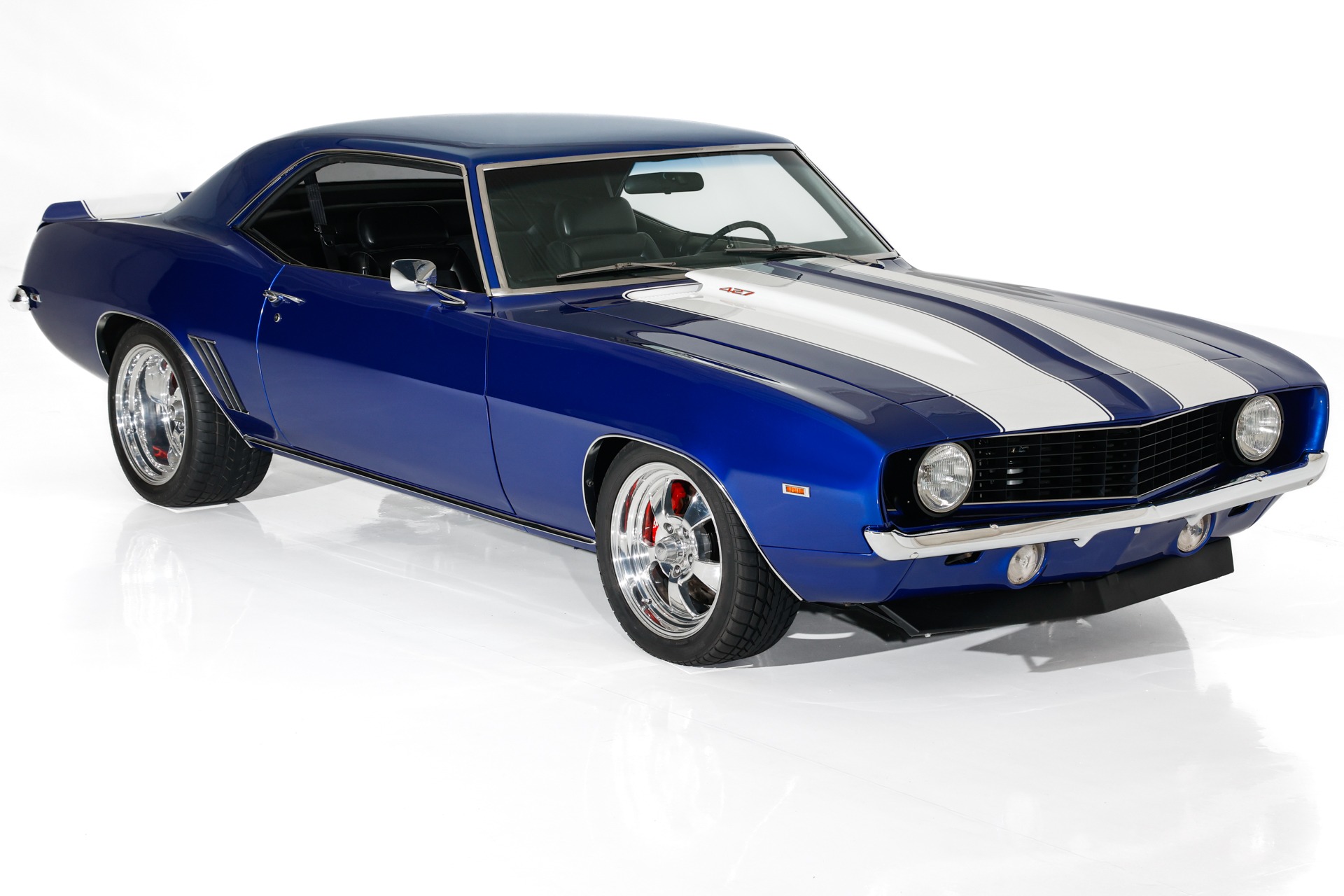 For Sale Used 1969 Chevrolet Camaro Electric Blue 427, 5-Speed AC PS | American Dream Machines Des Moines IA 50309