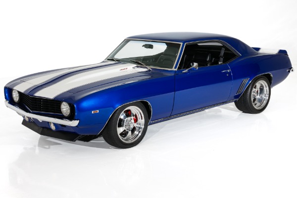 For Sale Used 1969 Chevrolet Camaro Electric Blue 427, 5-Speed AC PS | American Dream Machines Des Moines IA 50309