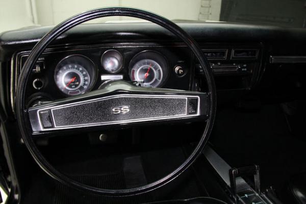 For Sale Used 1969 Chevrolet Chevelle, Real SS, 396 V8 BLack, Vintage AC | American Dream Machines Des Moines IA 50309