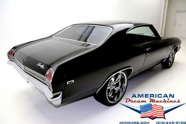 For Sale Used 1969 Chevrolet Chevelle, Real SS, 396 V8 BLack, Vintage AC | American Dream Machines Des Moines IA 50309