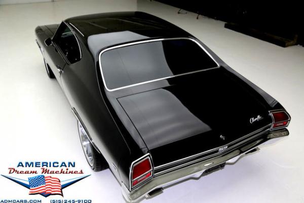 For Sale Used 1969 Chevrolet Chevelle, Real SS, 396 V8 BLack, Vintage AC | American Dream Machines Des Moines IA 50309