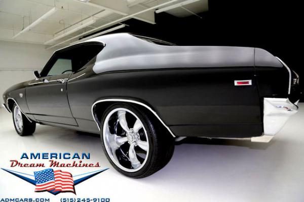 For Sale Used 1969 Chevrolet Chevelle, Real SS, 396 V8 BLack, Vintage AC | American Dream Machines Des Moines IA 50309