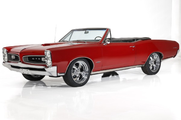 For Sale Used 1966 Pontiac GTO 389 Tri-Power, PDB PS Auto, Chrome PHS | American Dream Machines Des Moines IA 50309
