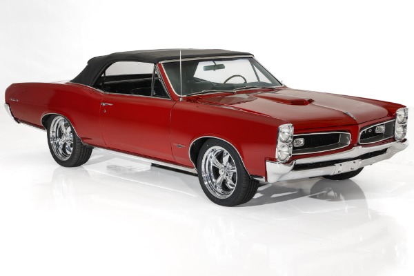 For Sale Used 1966 Pontiac GTO 389 Tri-Power, PDB PS Auto, Chrome PHS | American Dream Machines Des Moines IA 50309