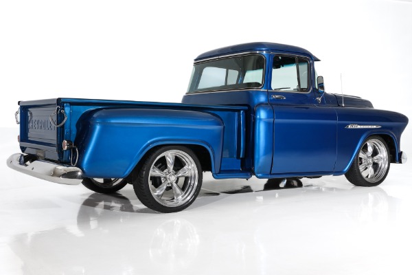For Sale Used 1956 Chevrolet 3100 Electric Blue Show Truck 454 PS PB | American Dream Machines Des Moines IA 50309