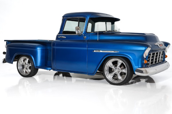 For Sale Used 1956 Chevrolet 3100 Electric Blue Show Truck 454 PS PB | American Dream Machines Des Moines IA 50309