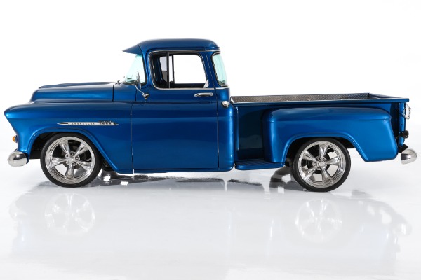 For Sale Used 1956 Chevrolet 3100 Electric Blue Show Truck 454 PS PB | American Dream Machines Des Moines IA 50309