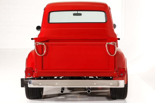 For Sale Used 1955 Ford F100 Truck Bright Red Show truck, 302 Auto  PS PB AC, Chrome wheels | American Dream Machines Des Moines IA 50309