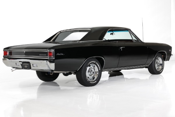 For Sale Used 1967 Chevrolet Chevelle Beautiful Black Paint, New black interior, #s Matching  283 PS PB | American Dream Machines Des Moines IA 50309