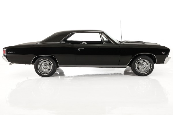 For Sale Used 1967 Chevrolet Chevelle Beautiful Black Paint, New black interior, #s Matching  283 PS PB | American Dream Machines Des Moines IA 50309
