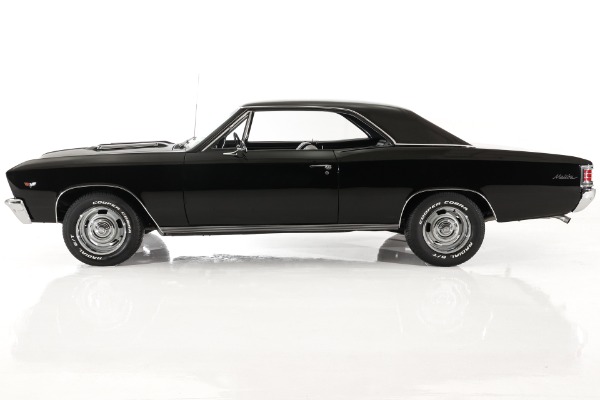 For Sale Used 1967 Chevrolet Chevelle Beautiful Black Paint, New black interior, #s Matching  283 PS PB | American Dream Machines Des Moines IA 50309