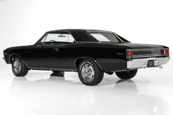 For Sale Used 1967 Chevrolet Chevelle Beautiful Black Paint, New black interior, #s Matching  283 PS PB | American Dream Machines Des Moines IA 50309