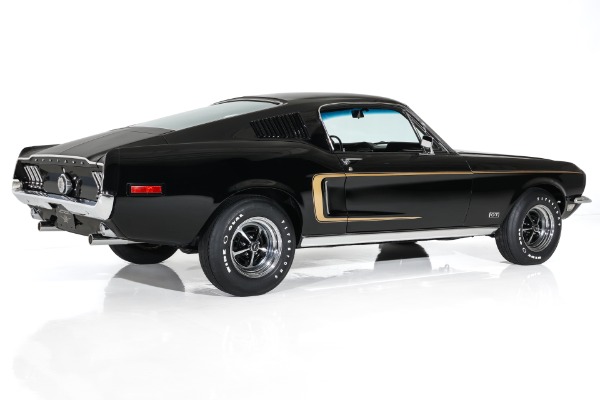 For Sale Used 1968 Ford Mustang Raven Black GT 390 S-Code  4-Spd PS PB | American Dream Machines Des Moines IA 50309