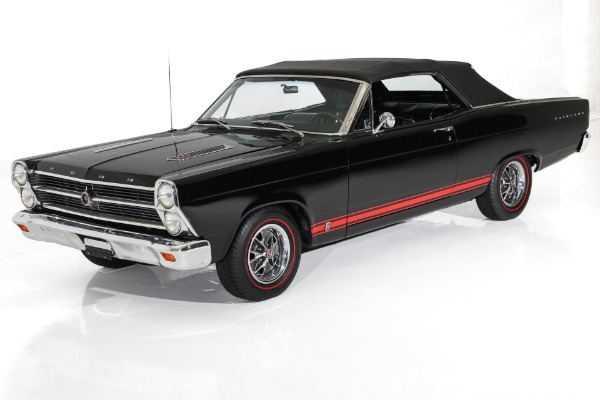 For Sale Used 1966 Ford Fairlane Triple Black GT 390, 4-Speed, New Piaint | American Dream Machines Des Moines IA 50309