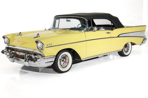 For Sale Used 1957 Chevrolet Bel Air Rare Colors, 283 Power Pac 4BBl Auto PB | American Dream Machines Des Moines IA 50309