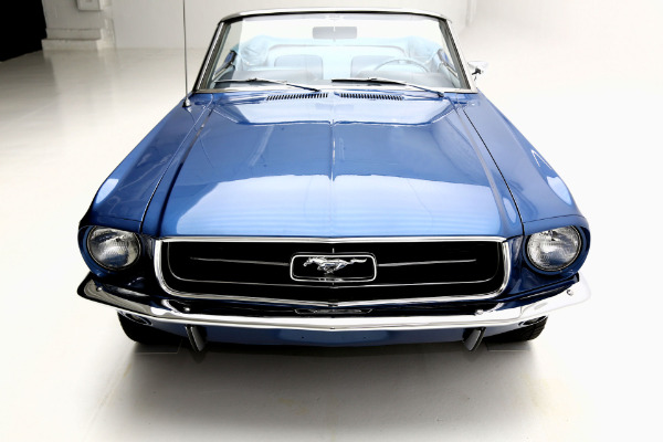 For Sale Used 1967 Ford Mustang Convertible Acapulco Blue, New 302 Engine | American Dream Machines Des Moines IA 50309