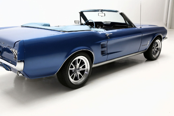 For Sale Used 1967 Ford Mustang Convertible Acapulco Blue, New 302 Engine | American Dream Machines Des Moines IA 50309