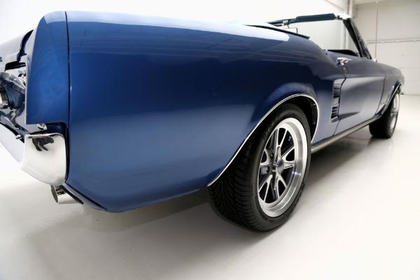 For Sale Used 1967 Ford Mustang Convertible Acapulco Blue, New 302 Engine | American Dream Machines Des Moines IA 50309