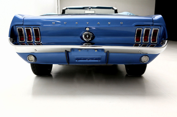 For Sale Used 1967 Ford Mustang Convertible Acapulco Blue, New 302 Engine | American Dream Machines Des Moines IA 50309