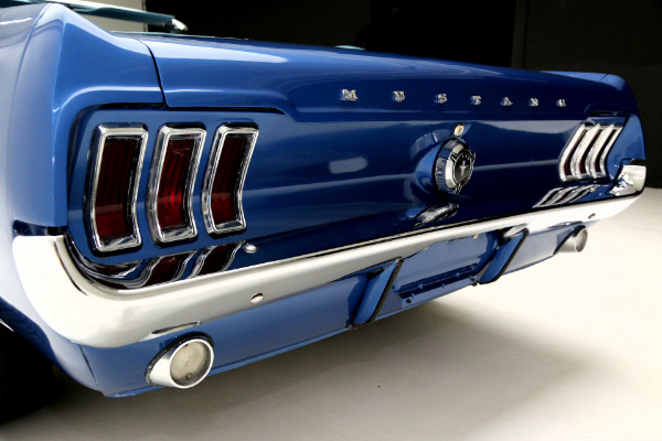 For Sale Used 1967 Ford Mustang Convertible Acapulco Blue, New 302 Engine | American Dream Machines Des Moines IA 50309