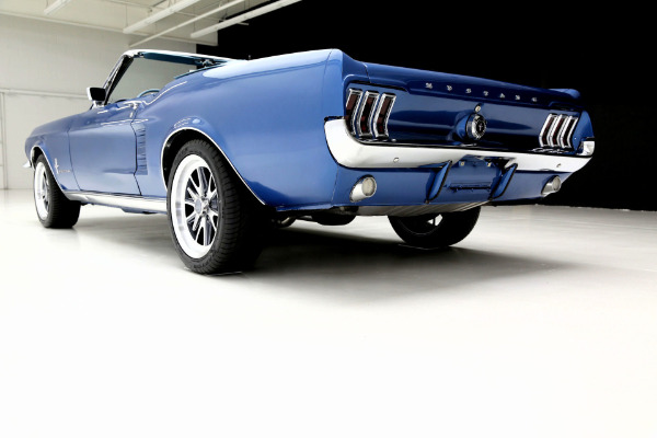 For Sale Used 1967 Ford Mustang Convertible Acapulco Blue, New 302 Engine | American Dream Machines Des Moines IA 50309