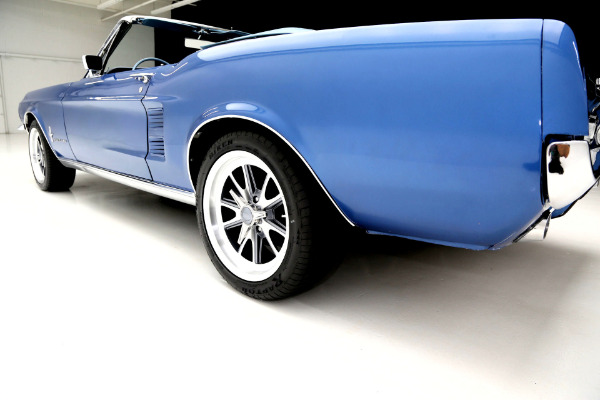 For Sale Used 1967 Ford Mustang Convertible Acapulco Blue, New 302 Engine | American Dream Machines Des Moines IA 50309