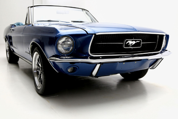 For Sale Used 1967 Ford Mustang Convertible Acapulco Blue, New 302 Engine | American Dream Machines Des Moines IA 50309