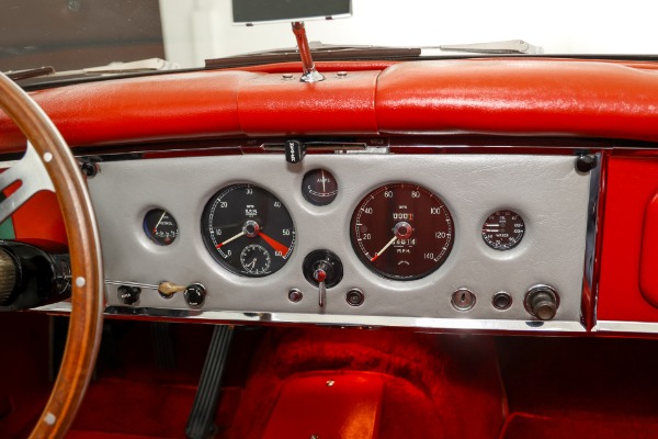 For Sale Used 1959 Jaguar XK150 Convertible, Red Leather, 4-Speed | American Dream Machines Des Moines IA 50309