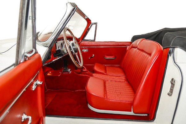 For Sale Used 1959 Jaguar XK150 Convertible, Red Leather, 4-Speed | American Dream Machines Des Moines IA 50309