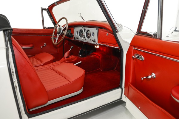 For Sale Used 1959 Jaguar XK150 Convertible, Red Leather, 4-Speed | American Dream Machines Des Moines IA 50309