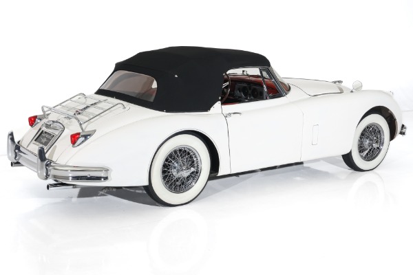 For Sale Used 1959 Jaguar XK150 Convertible, Red Leather, 4-Speed | American Dream Machines Des Moines IA 50309
