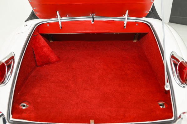 For Sale Used 1959 Jaguar XK150 Convertible, Red Leather, 4-Speed | American Dream Machines Des Moines IA 50309