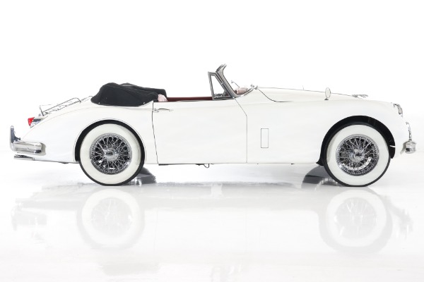For Sale Used 1959 Jaguar XK150 Convertible, Red Leather, 4-Speed | American Dream Machines Des Moines IA 50309