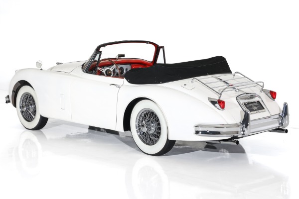 For Sale Used 1959 Jaguar XK150 Convertible, Red Leather, 4-Speed | American Dream Machines Des Moines IA 50309