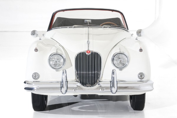 For Sale Used 1959 Jaguar XK150 Convertible, Red Leather, 4-Speed | American Dream Machines Des Moines IA 50309