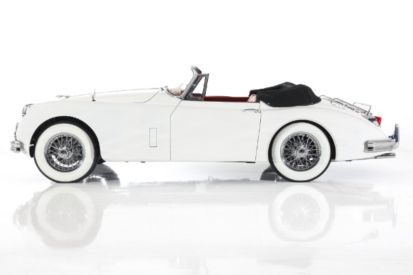 For Sale Used 1959 Jaguar XK150 Convertible, Red Leather, 4-Speed | American Dream Machines Des Moines IA 50309