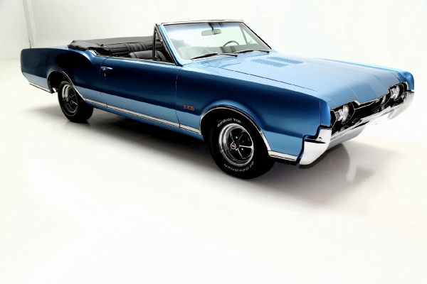 For Sale Used 1967 Oldsmobile 442 Convertible Blue 400 4 Speed Rare | American Dream Machines Des Moines IA 50309