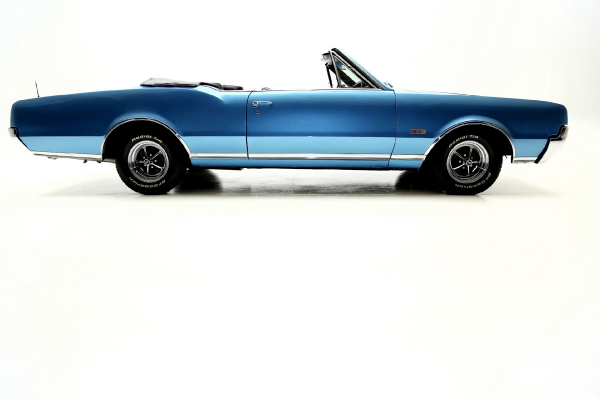 For Sale Used 1967 Oldsmobile 442 Convertible Blue 400 4 Speed Rare | American Dream Machines Des Moines IA 50309