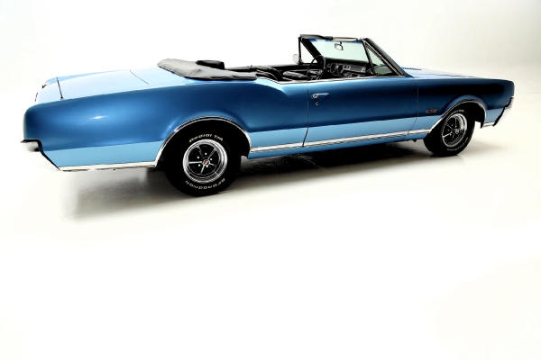 For Sale Used 1967 Oldsmobile 442 Convertible Blue 400 4 Speed Rare | American Dream Machines Des Moines IA 50309