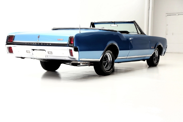 For Sale Used 1967 Oldsmobile 442 Convertible Blue 400 4 Speed Rare | American Dream Machines Des Moines IA 50309