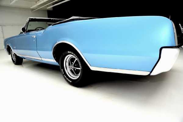 For Sale Used 1967 Oldsmobile 442 Convertible Blue 400 4 Speed Rare | American Dream Machines Des Moines IA 50309