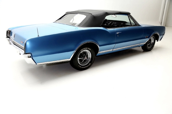 For Sale Used 1967 Oldsmobile 442 Convertible Blue 400 4 Speed Rare | American Dream Machines Des Moines IA 50309