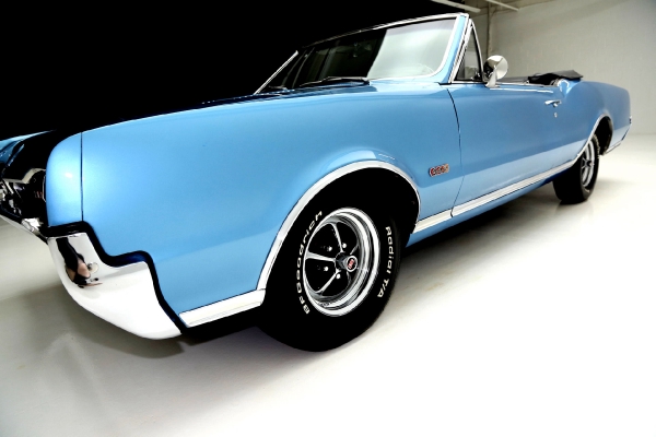 For Sale Used 1967 Oldsmobile 442 Convertible Blue 400 4 Speed Rare | American Dream Machines Des Moines IA 50309