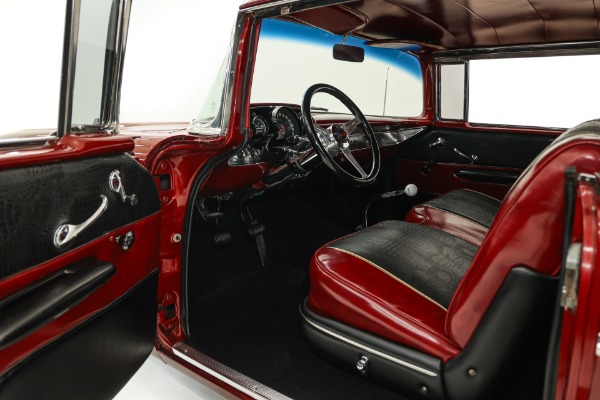 For Sale Used 1957 Chevrolet Bel Air Candy Brandywine 350, 4-Speed  PDB | American Dream Machines Des Moines IA 50309