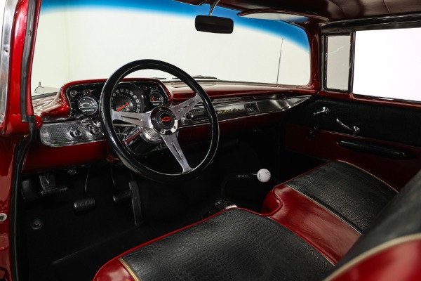 For Sale Used 1957 Chevrolet Bel Air Candy Brandywine 350, 4-Speed  PDB | American Dream Machines Des Moines IA 50309